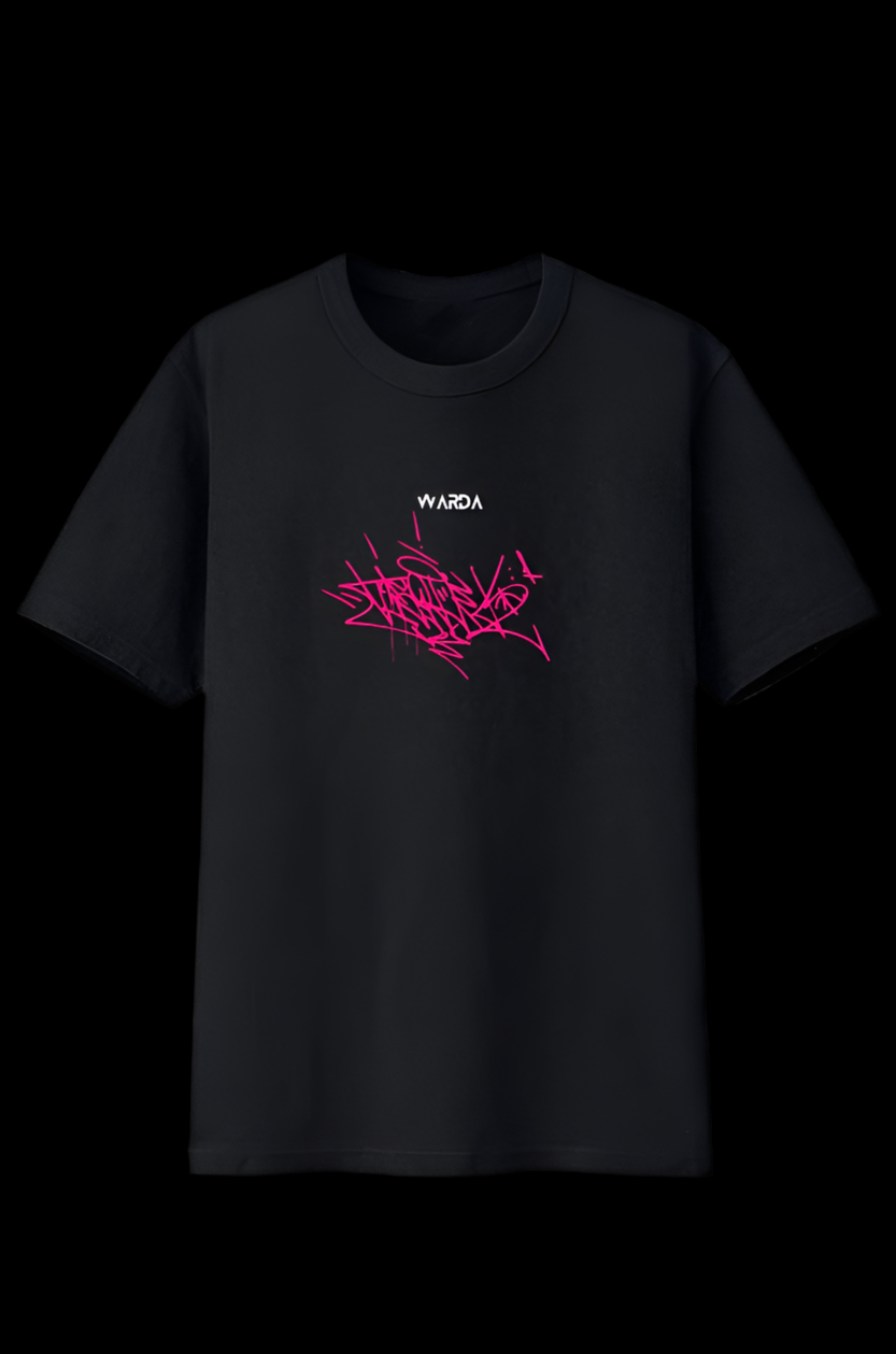Black scribble tshirt