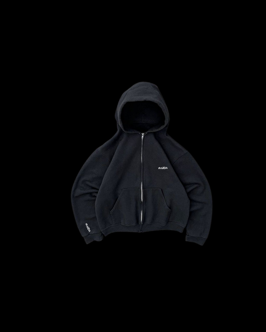 WARDA black zip up jacket