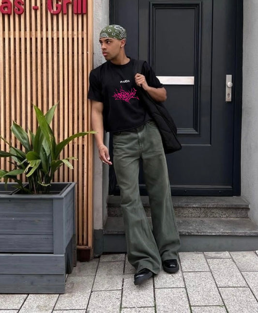 Black scribble tshirt