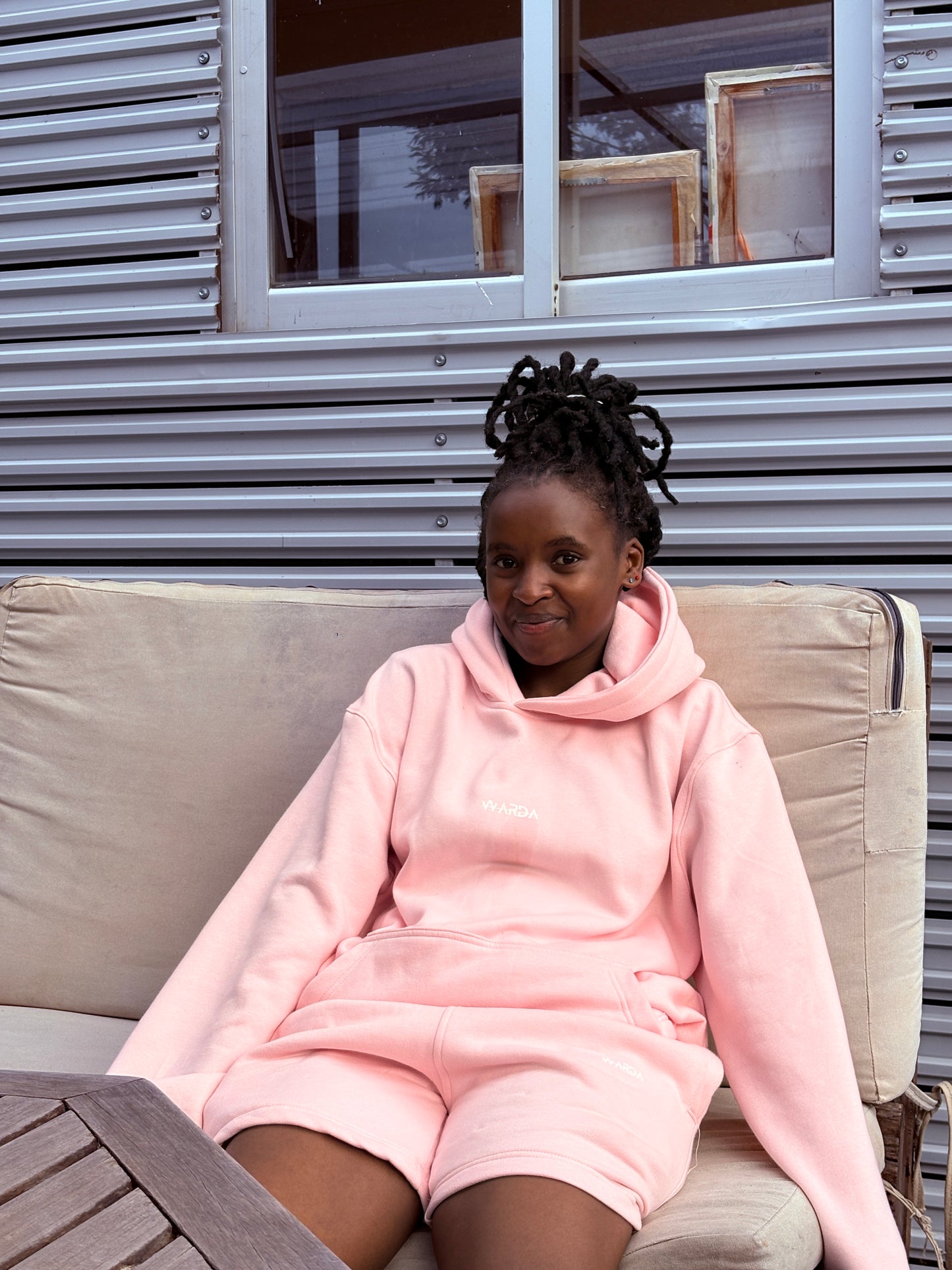 WARDA PINK SHORT SET