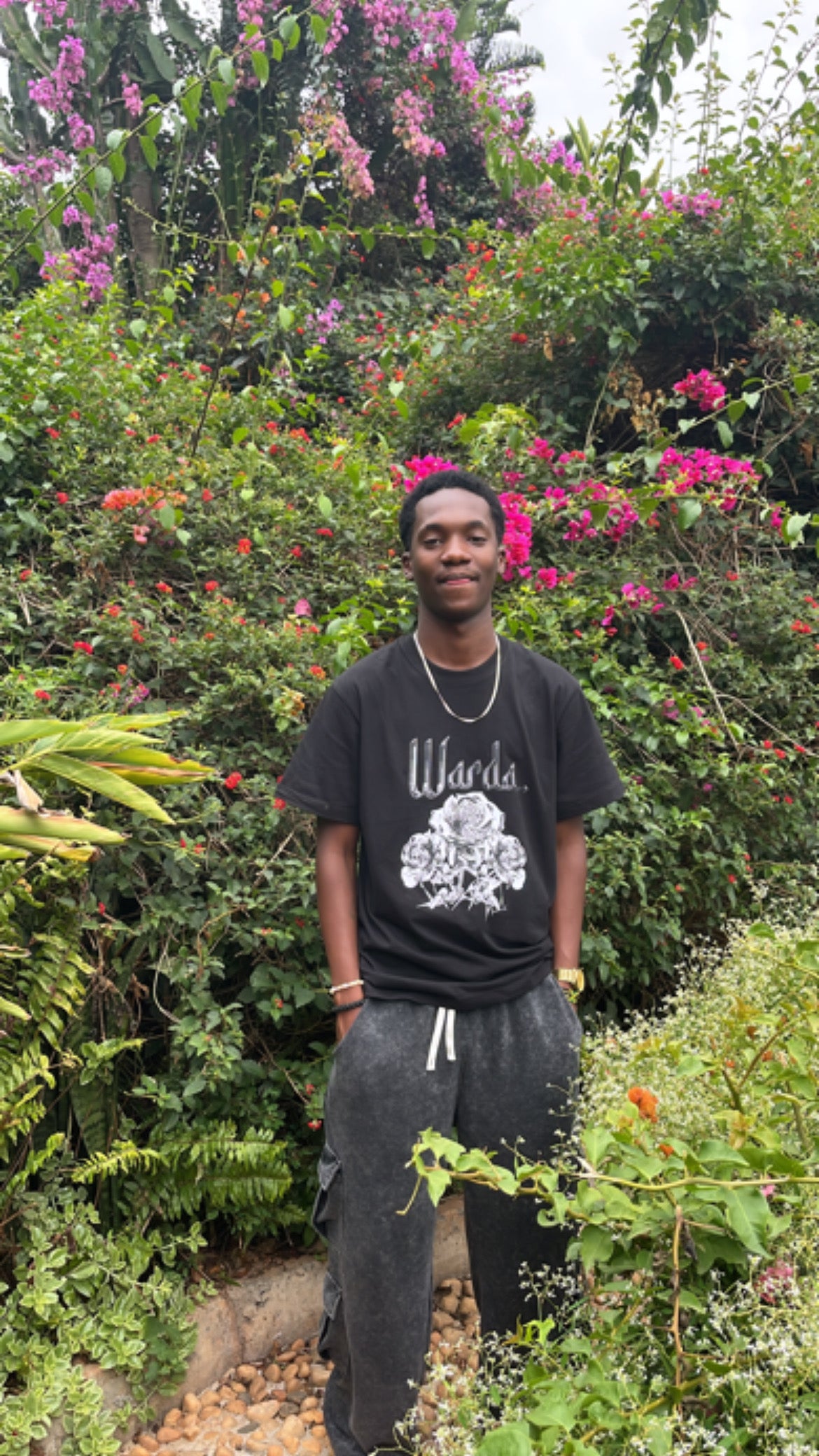 OG FLOWER BLACK TEE