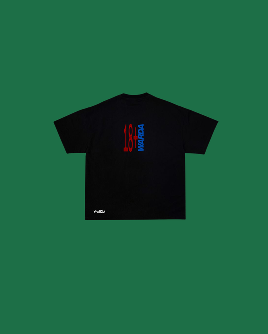 Black 18+ tee